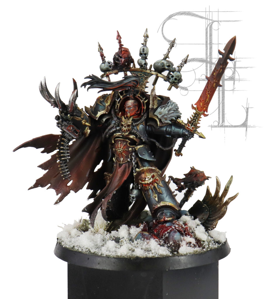 Abaddon the Despoiler  warhammer 40K Chaos Space Marines Painting Commission 
