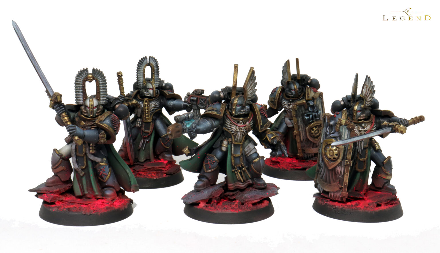 HORUS HERESY Dark Angels Companions Commission Work. Lil Legend Studio