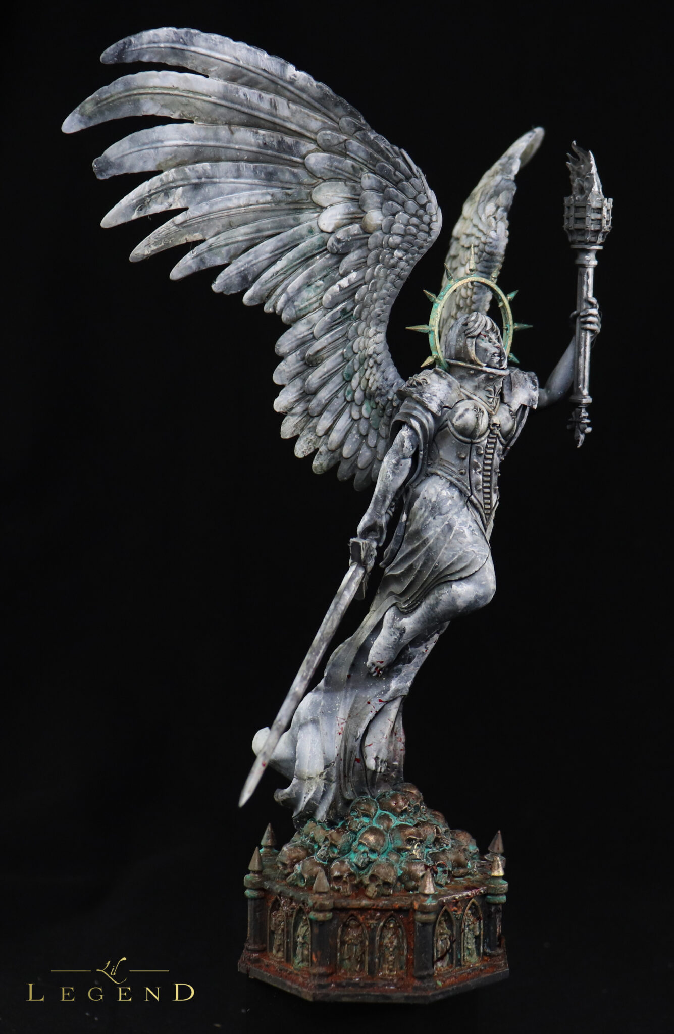 Sisters of Battle, Battle Sanctum. Marble Statue Commission. Lil