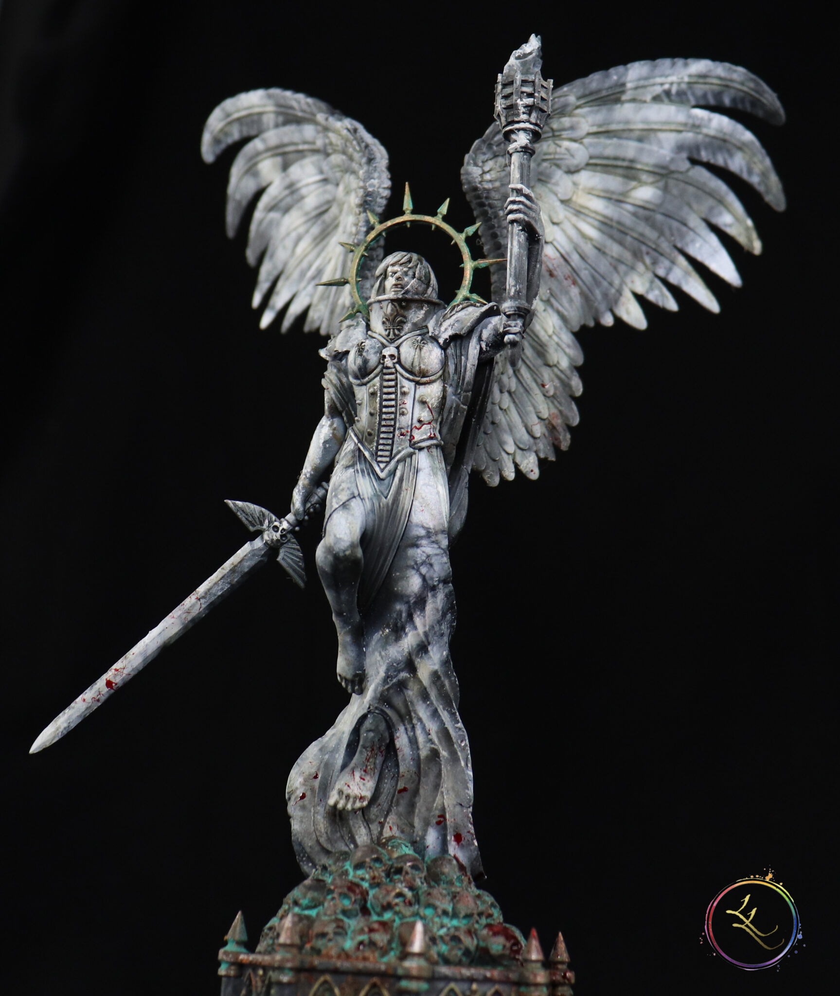 Sisters of Battle, Battle Sanctum. Marble Statue Commission. Lil