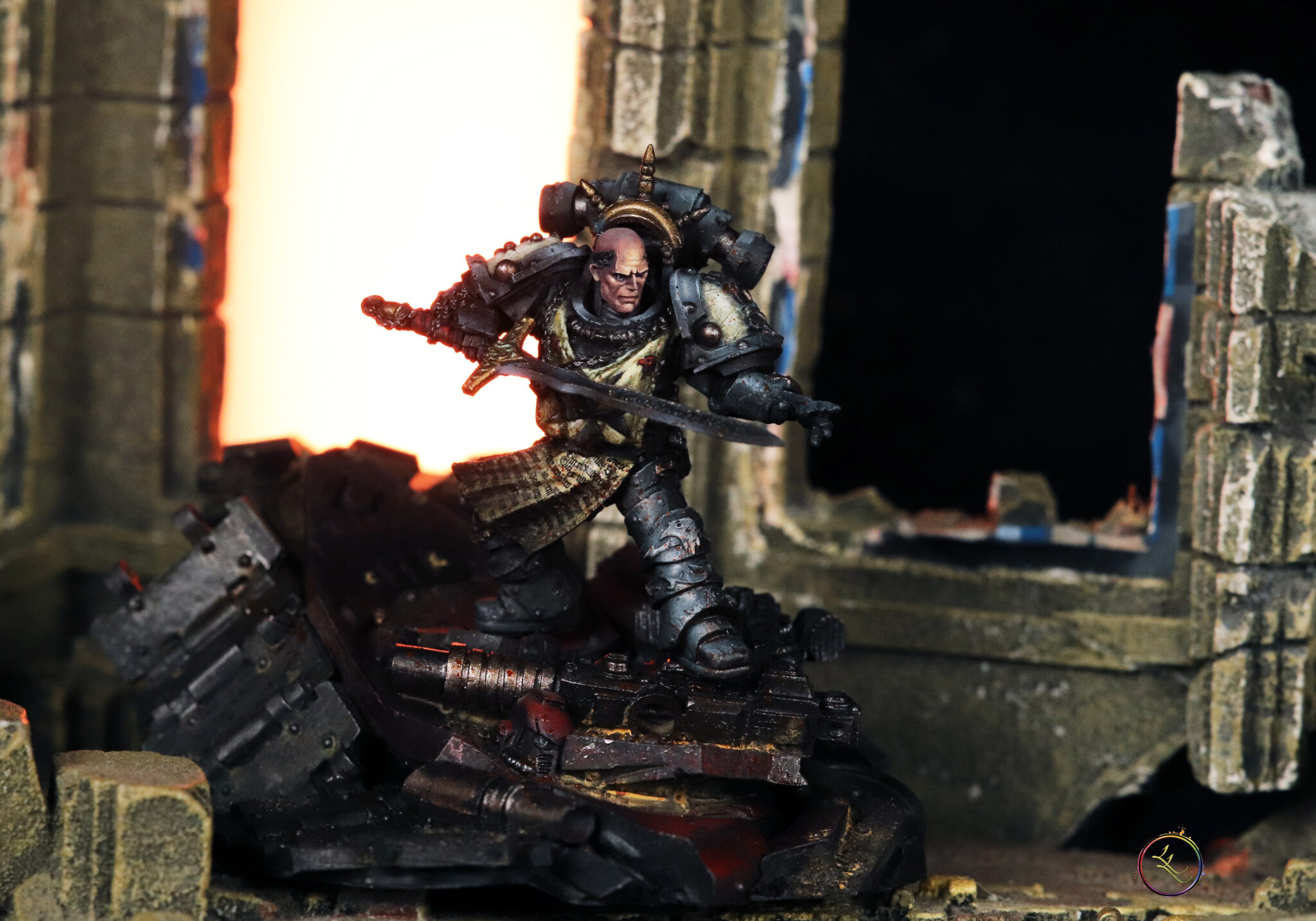 Sigismund The First Black Templar and the Eternal Crusader Lil